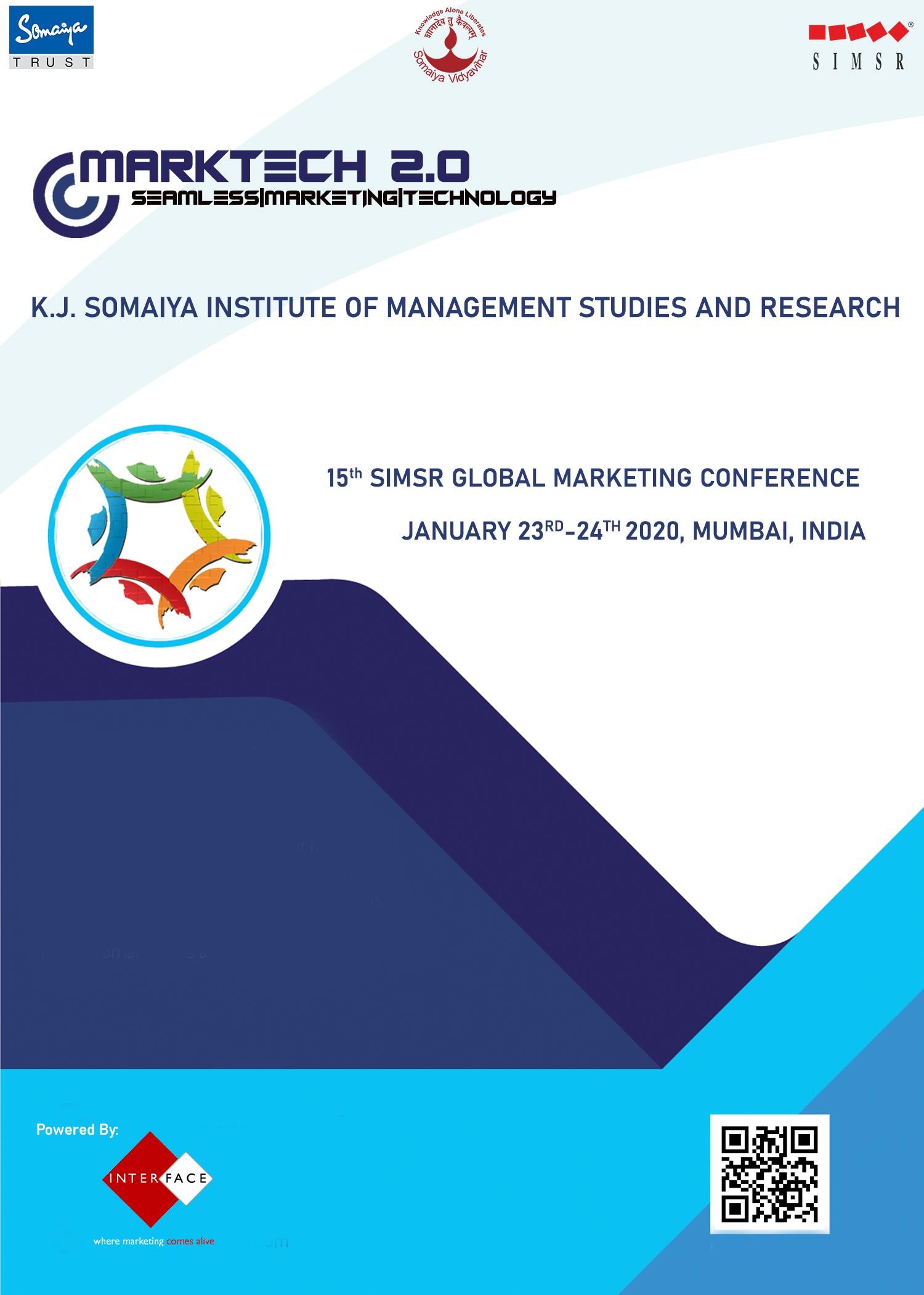  15th SIMSR Global Marketing Conference (January 23 -24, 2020)
